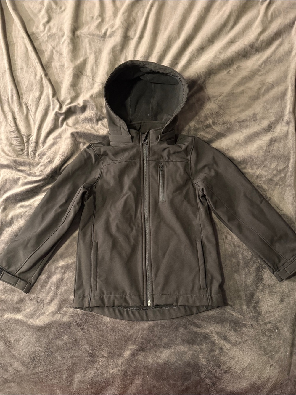 Class Club Kids Hooded Raincoat - Charcoal Gray